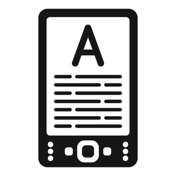 Computer ebook icon simple vector. Internet web vector