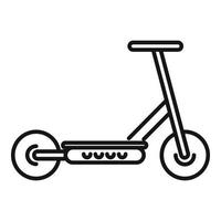 Drive electric scooter icon outline vector. Kick transport vector