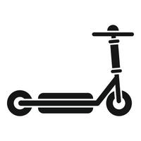 Eco electric scooter icon simple vector. Kick transport vector