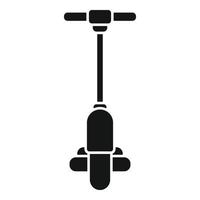 Electric scooter icon simple vector. Kick transport vector