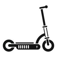 vector simple de icono de scooter eléctrico de movilidad. patada de transporte