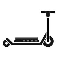 Electric scooter charge icon simple vector. Kick transport vector