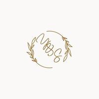 YS wedding initials logo design vector