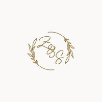 ZS wedding initials logo design vector