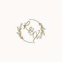 RX wedding initials logo design vector