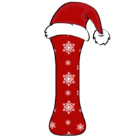 Natale alfabeto design png