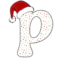 diseño del alfabeto de navidad png