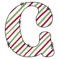 Weihnachts-Alphabet-Design png
