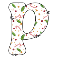 christmas alphabet design png