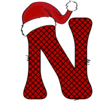 diseño del alfabeto de navidad png