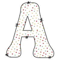 Weihnachts-Alphabet-Design png