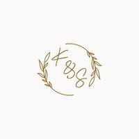 KS wedding initials logo design vector