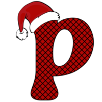 diseño del alfabeto de navidad png