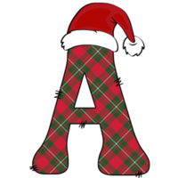 Christmas alphabet design png