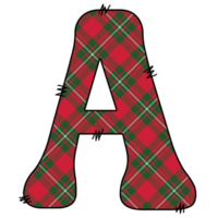 Christmas alphabet design png