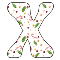 christmas alphabet design png