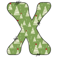 christmas alphabet design png