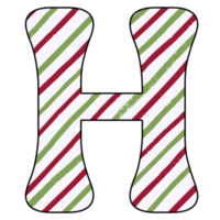 Christmas alphabet design png