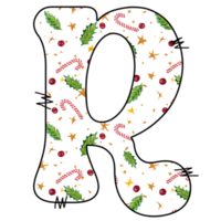 christmas alphabet design png