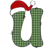 Natale alfabeto design png