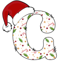 christmas alphabet design png