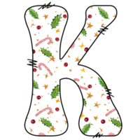 christmas alphabet design png