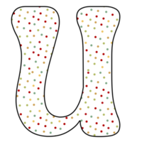 Weihnachts-Alphabet-Design png