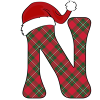 diseño del alfabeto de navidad png