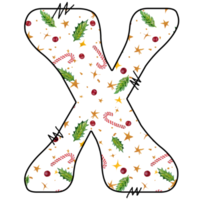 christmas alphabet design png