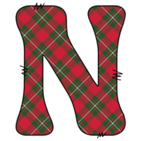 diseño del alfabeto de navidad png