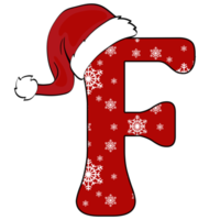 Kerstmis alfabet ontwerp png