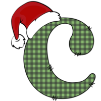 Natale alfabeto design png