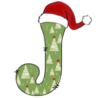 Weihnachts-Alphabet-Design png