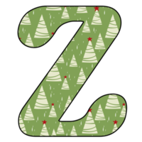 christmas alphabet design png