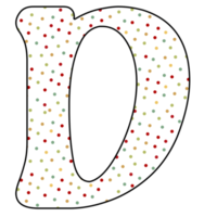 Weihnachts-Alphabet-Design png