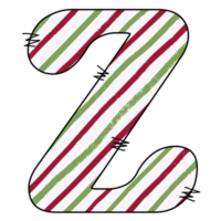 Christmas alphabet design png