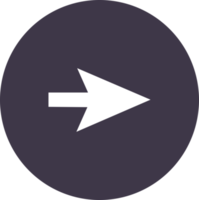 botón siguiente, icono de flecha, estilo de diseño plano png