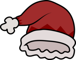 sombrero de dibujos animados de santa claus. png