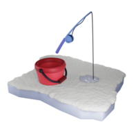 Winter 3d render illustration object png