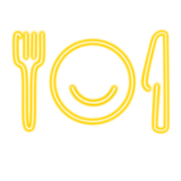 ícone de néon de comida png