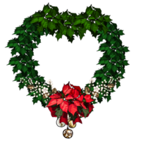 Heart Christmas Wreath png