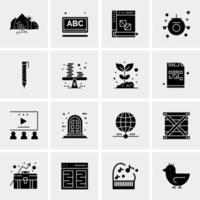 16 Universal Business Icons Vector Creative Icon Illustration to use in web and Mobile Related project