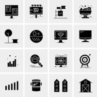 16 Universal Business Icons Vector Creative Icon Illustration to use in web and Mobile Related project