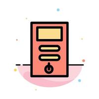 Computer Cpu Pc Stabilizer Abstract Flat Color Icon Template vector