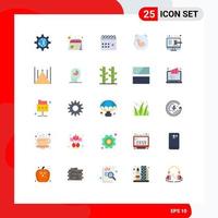 Set of 25 Modern UI Icons Symbols Signs for baby delivery office party celebration Editable Vector Design Elements