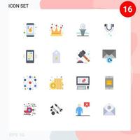 Universal Icon Symbols Group of 16 Modern Flat Colors of internet of things connections ball plumbing mechanical Editable Pack of Creative Vector Design Elements