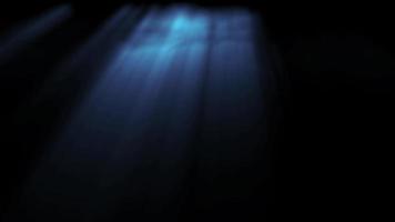 los rayos azules atraviesan la oscuridad del océano video