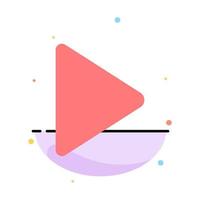 Play Video Twitter Abstract Flat Color Icon Template vector