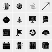 16 Universal Business Icons Vector Creative Icon Illustration to use in web and Mobile Related project