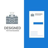 Camera Cam Videogame Images Couple Photography Grey Logo Design and Business Card Template vector